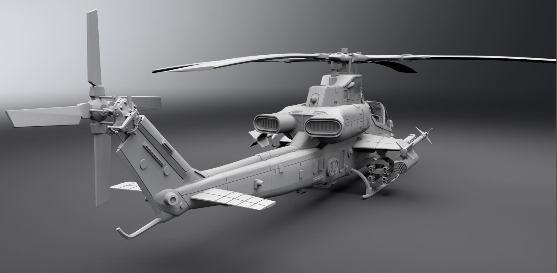 1/18 scale Ah1z viper - Solo 3D Studio