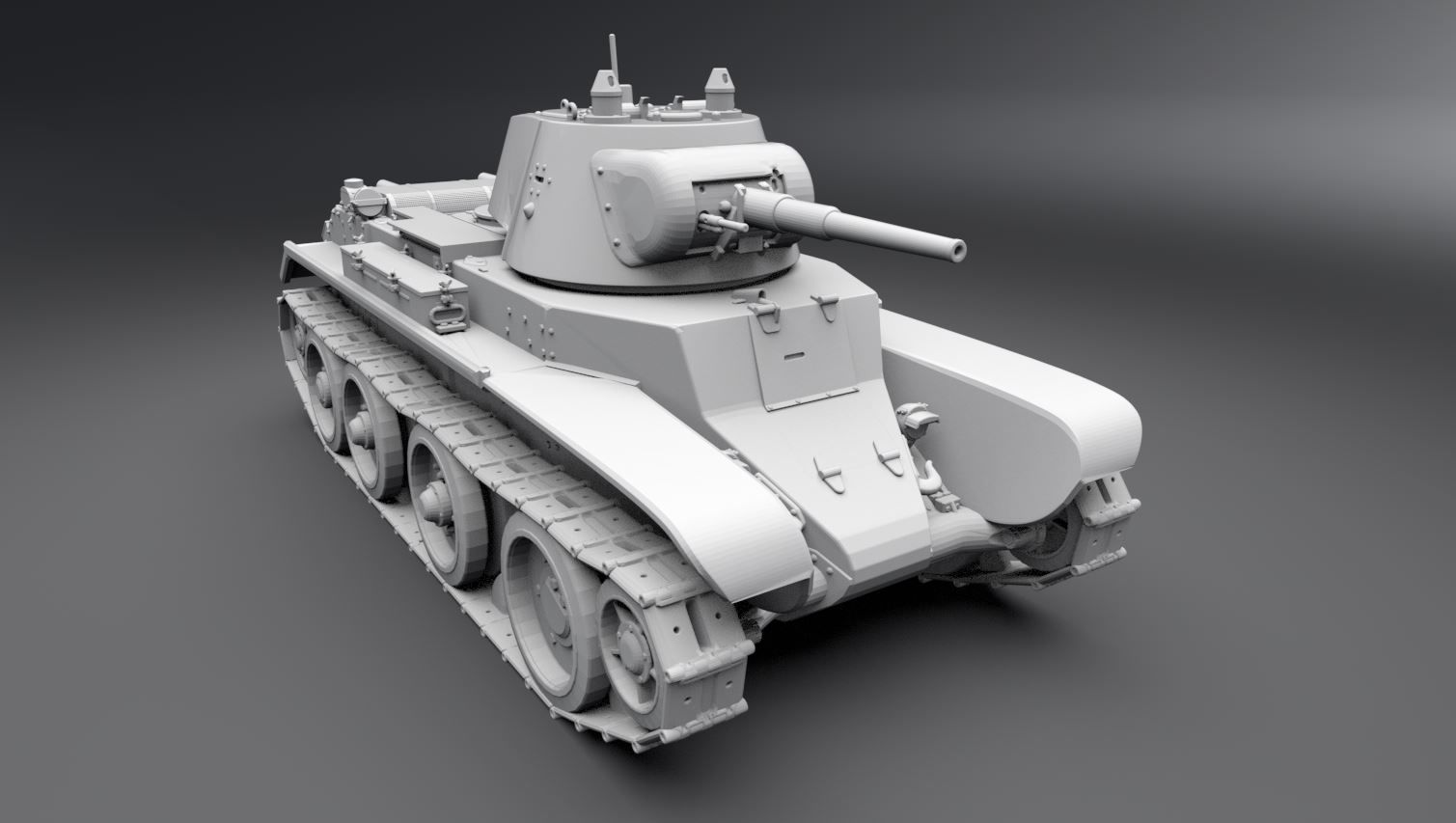 1/6 scale WWII Russian BT17 tank - Solo 3D Studio