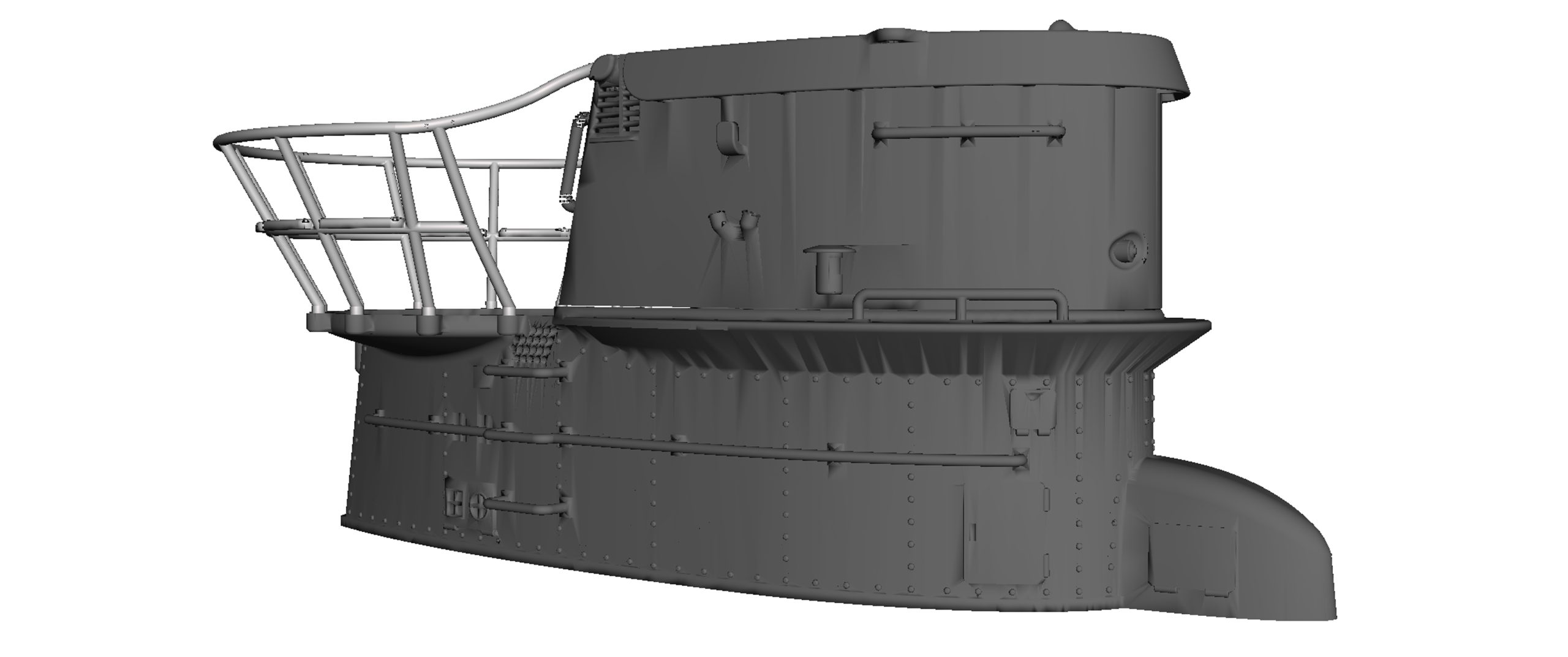 1/6 scale WWII German U Boat Conning tower - Solo 3D Studio