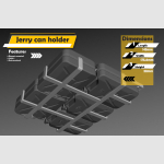 1/6 scale bonnet mounted Jerry can holder - Image 1