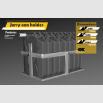 1/6 scale vehicle mounted Jerry can holder - Image 1