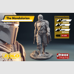 1/4 scale Mandalorian figure - Image 1