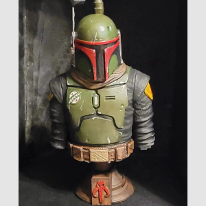 Bobba Fett Bust (200mm) custom made resin model - Image 2