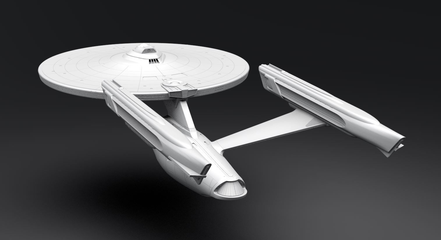 Star Trek Refit Enterprise Studio scale model (with lighting kit ...