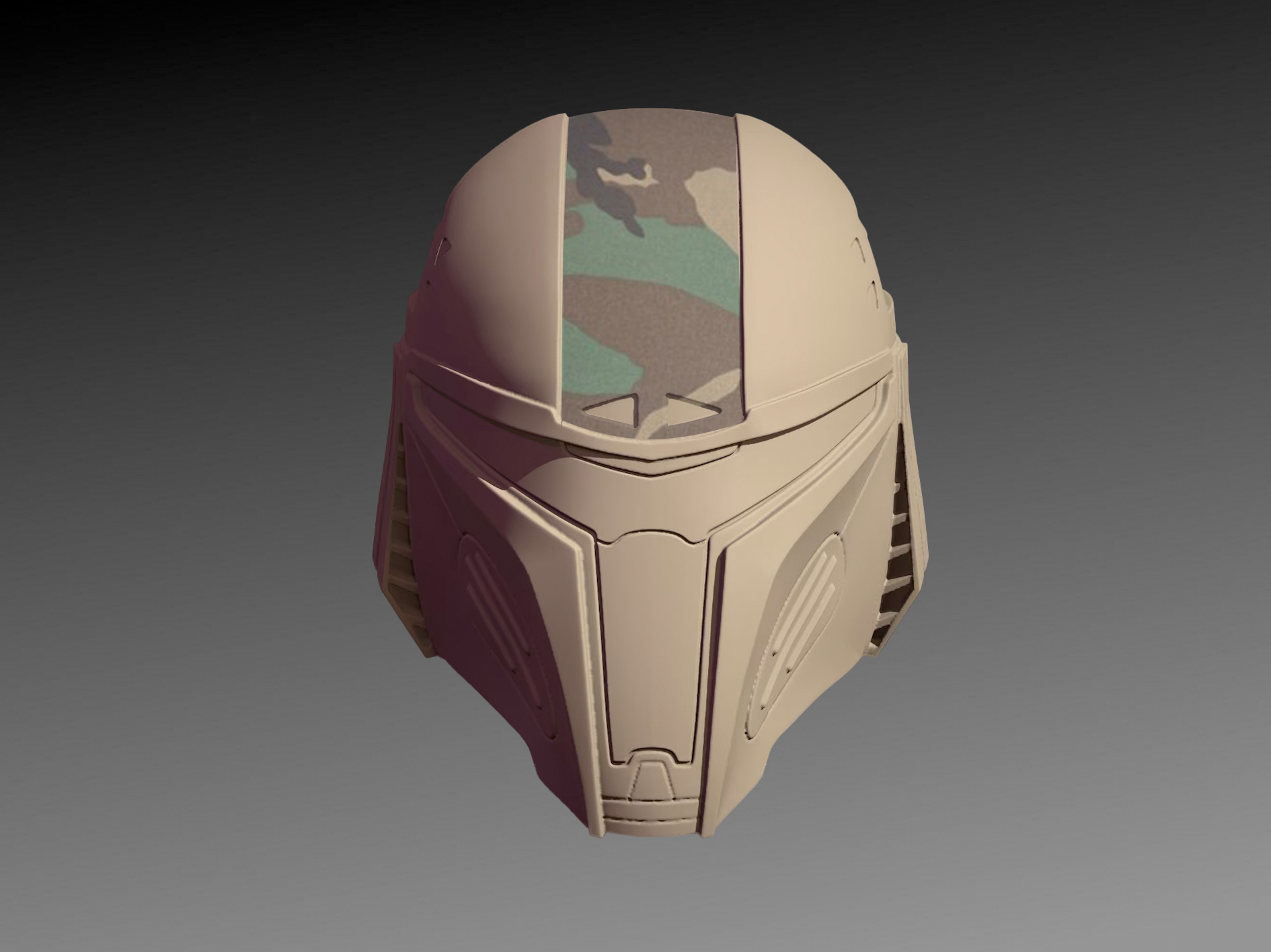 Camo Boba Fett concept helmet - Solo 3D Studio