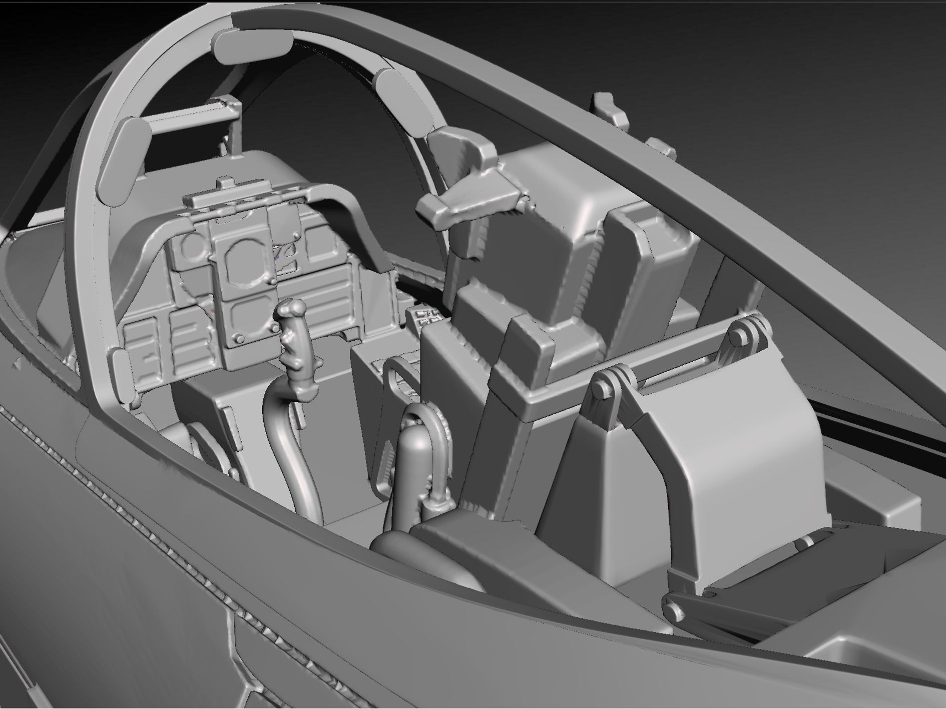 1/6 scale A10 cockpit diorama - Solo 3D Studio