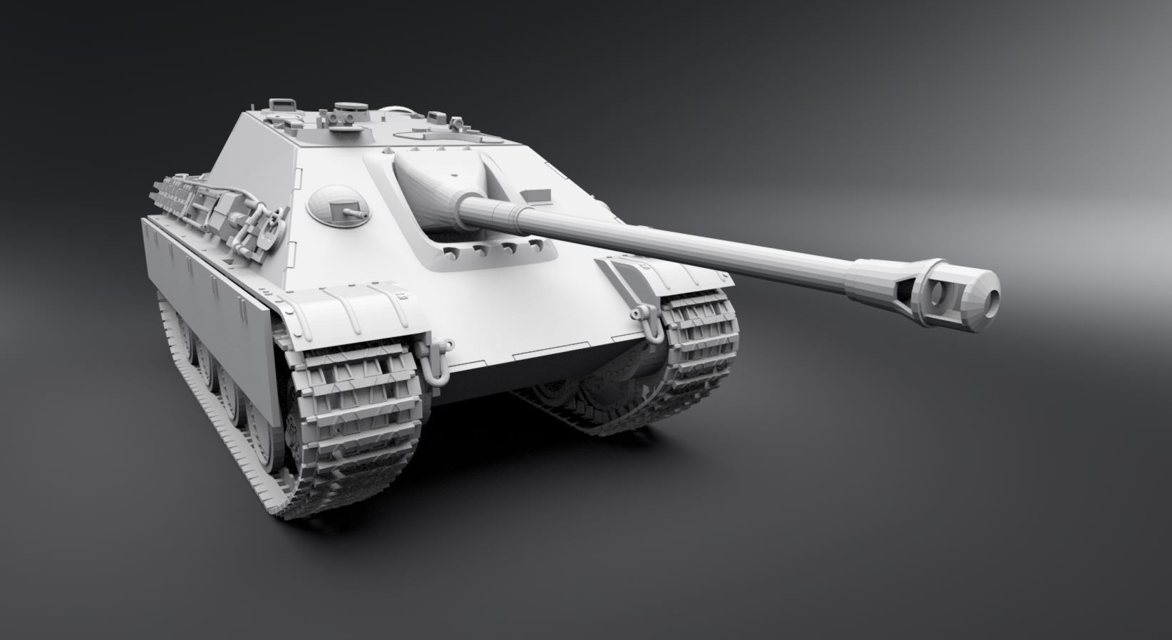 1/6 scale German WWII Jagdpanther Tank - Solo 3D Studio