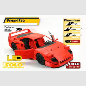 1/6 scale ferrari f40 custom made model kit - Image 1