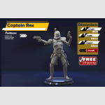 1/8 scale Captain Rex figure custom made model - Image 1