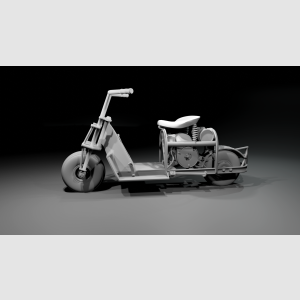 1/6 scale WWII  Cushman Airborne Scooter custom made model - Image 4