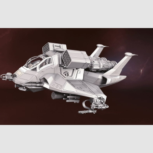 1/18 scale Battlestar Galactica Raptor MkII - Image 7